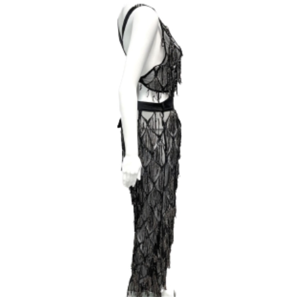 Fashion Nova black Only VIP Status jumpsuit NWT size S - Picture 2 of 6